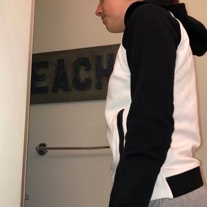 Nike Tops - Nike Black and White Cowl Neck Hoodie Nike Tops - Nike Black and White Cowl Neck Hoodie